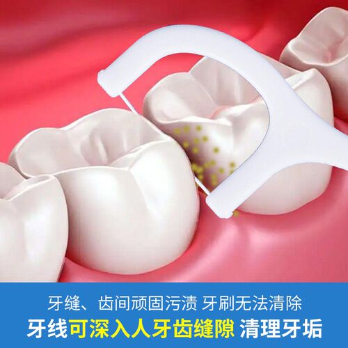 新品超细b牙线棒一次性牙签牙线便携牙线盒牙线签6盒300支后牙牙