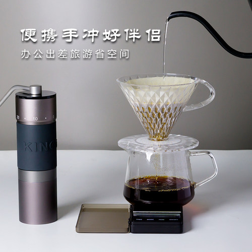 新品汉匠爽磨K0手摇p磨豆机精密手动意式手冲咖啡豆便携家用研磨
