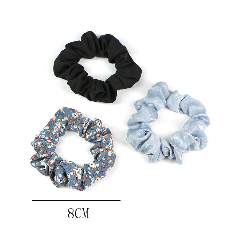 极速.3pcs Set Large Intestine Rings Elastic Hair BanXds for