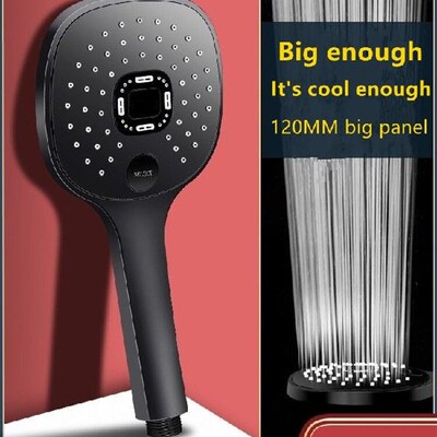 极速Showere Head Rainfall Bathroom 3 Modes ABS Round Chrome