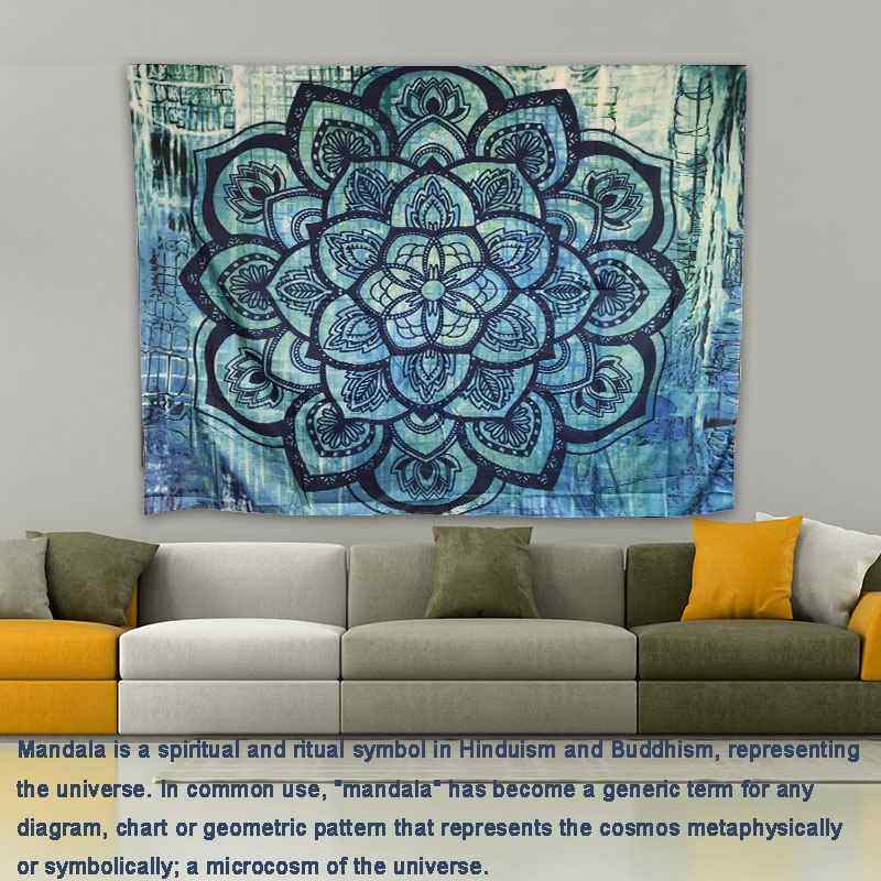 极速newIndian Mandala Tapestry Wall Hanging Sandy BWeach Thr