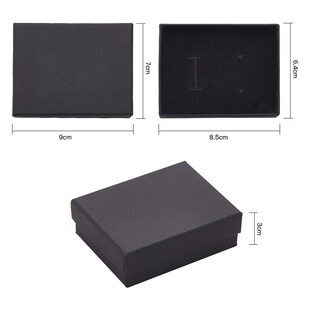 极速pandahall 24pcs Cardboard Jewelry Set Box Qfor Ring Neck