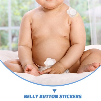 极速20a0 Pcs Umbilical Stickers Blank Three-volt Patches Hol