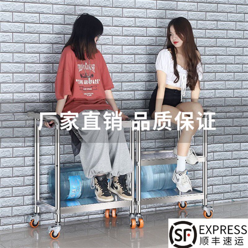 极速不锈钢餐车二三层q收送餐手推吃火锅配送收碗商用多功能移动