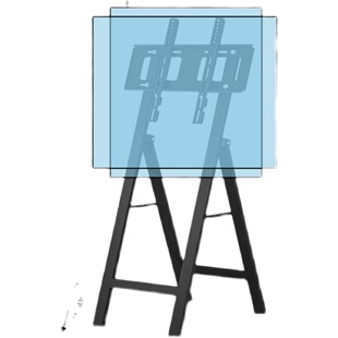 极速电视机落地支架显示器移动折叠广告机触摸屏展销立式X挂架32-