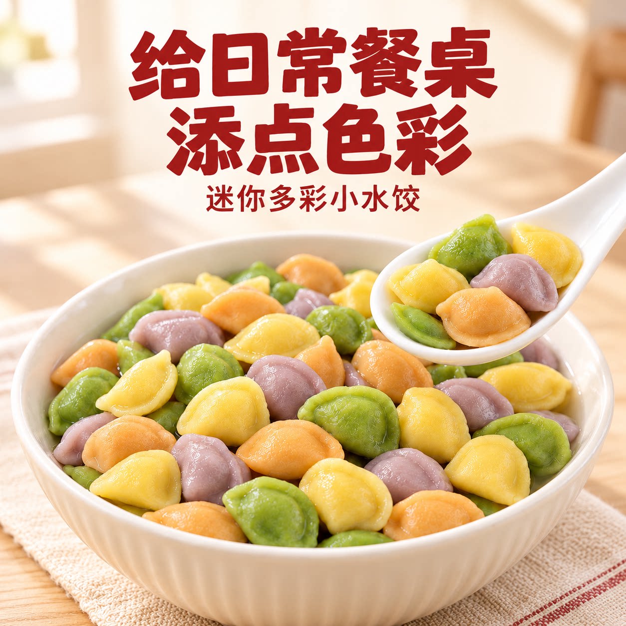 儿童饺子卡通迷你小水饺营养无添加易消化新鲜蒸饺馄饨早餐