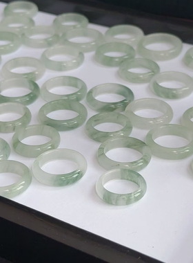 天然天山翠戒指男女翡翠平替