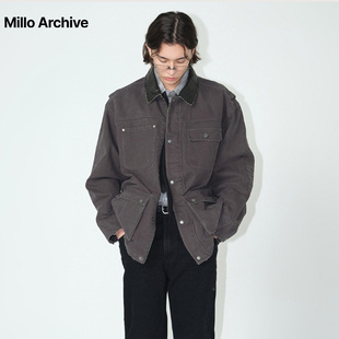 MilloArchive棉制翻领夹克男女街头通勤外套 白客同款 周翊然