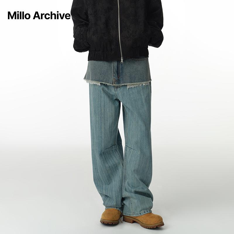 条纹宽松牛仔裤MilloArchive