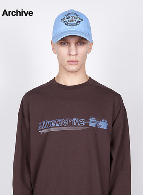 Millo Archive春季新品棒球帽中性亮色鸭舌帽加长帽檐显脸小