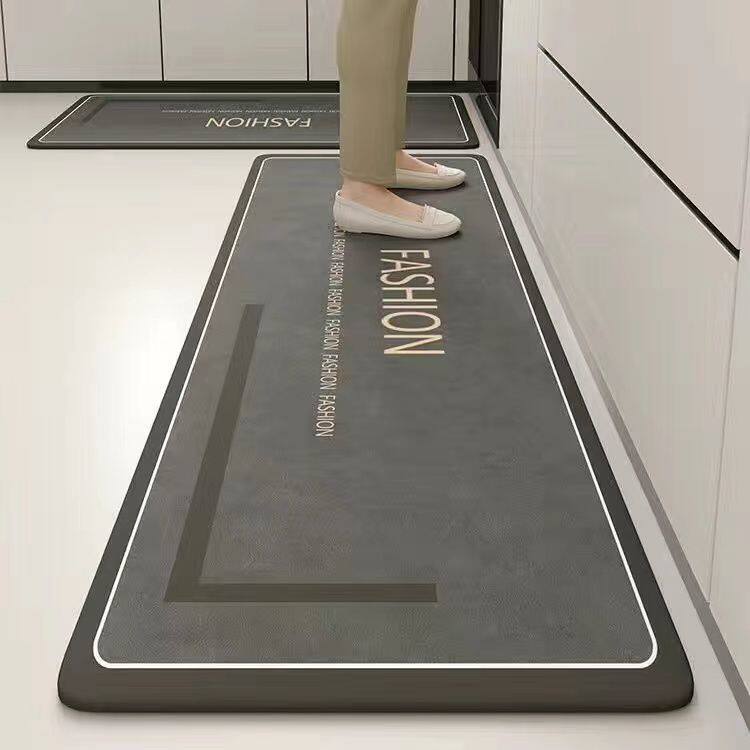 家用厨房地垫硅藻泥吸水速干吸油止滑脚垫厨卫耐脏免洗可擦地毯