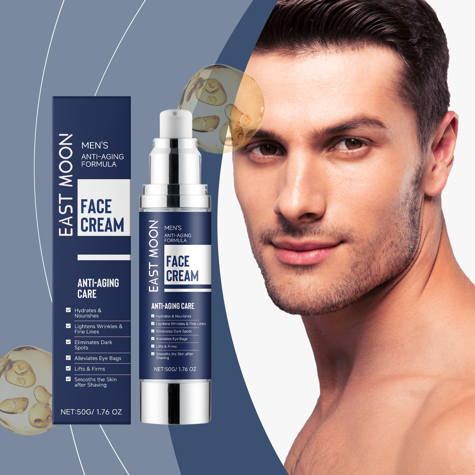 Men's facial skin care milk nourishing care soothing delicat