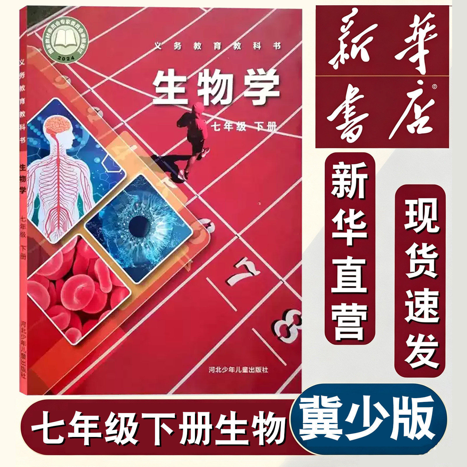【2025新】初中生物书七年级下册冀少版课本初一下册生物书课本教材教科书7年级下半学期生物学七年级下教科书河北少年儿童出版社