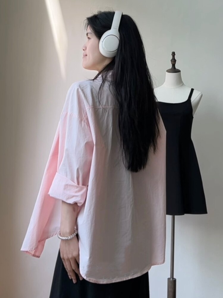 皮卡Pika夏季衬衫女春季2024新款叠穿内搭法式设计感小众衬衣百搭