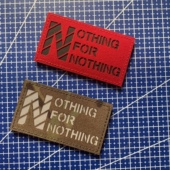 Nothing付出才有收获 Nothing For 激光雕刻仿IR反光魔术贴章臂章
