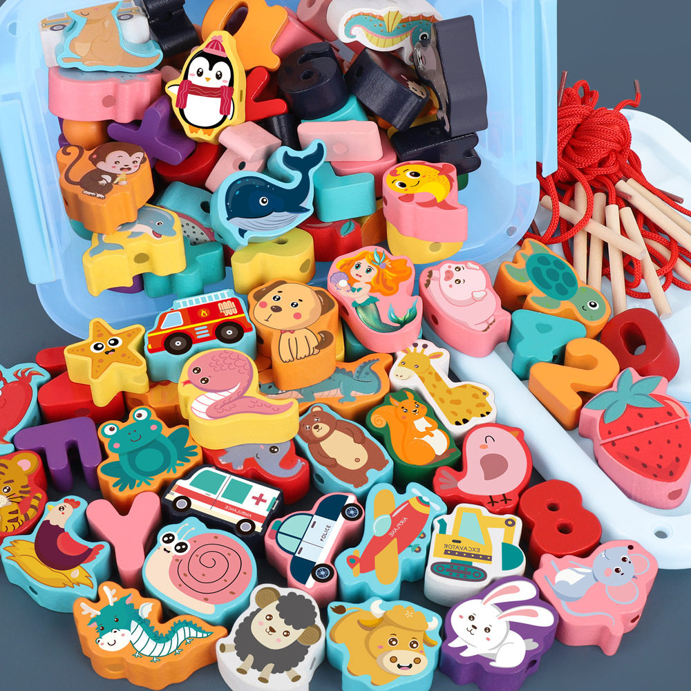 2025智能穿线早教积木字母数字拼图男童女宝启蒙益智礼物益智玩具,玩具/童车/益智/积木/模型,儿童串珠/绕珠,淘宝优惠券,粉丝福利购,淘宝优惠卷