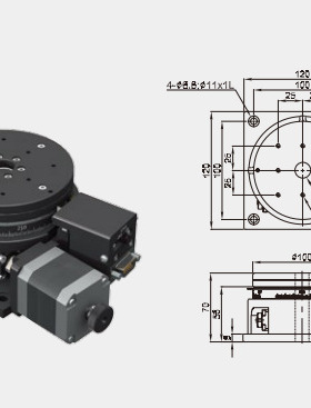 厂家直销θ轴AR100-A/AR120-A/AR159-A/AR179-A电动位移台微调