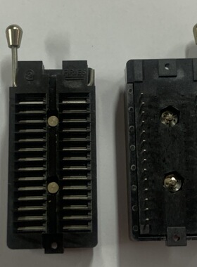 IC锁紧测试座ARIES编程器烧录座DIP28台湾产测试座间距2.54mm