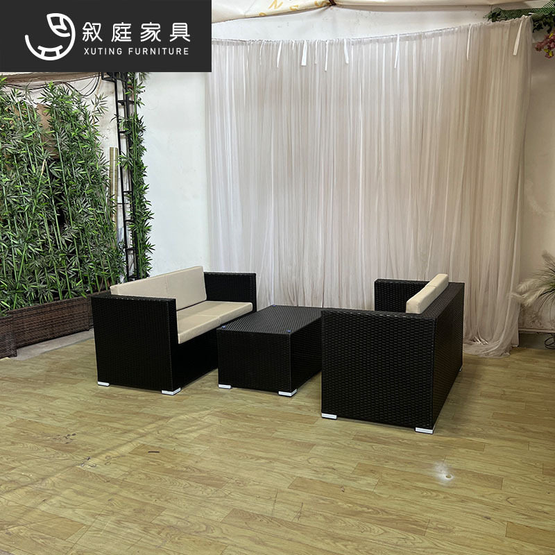 户外藤编沙发庭院藤椅阳台室外露天别墅楼盘院子花园休闲防水沙发