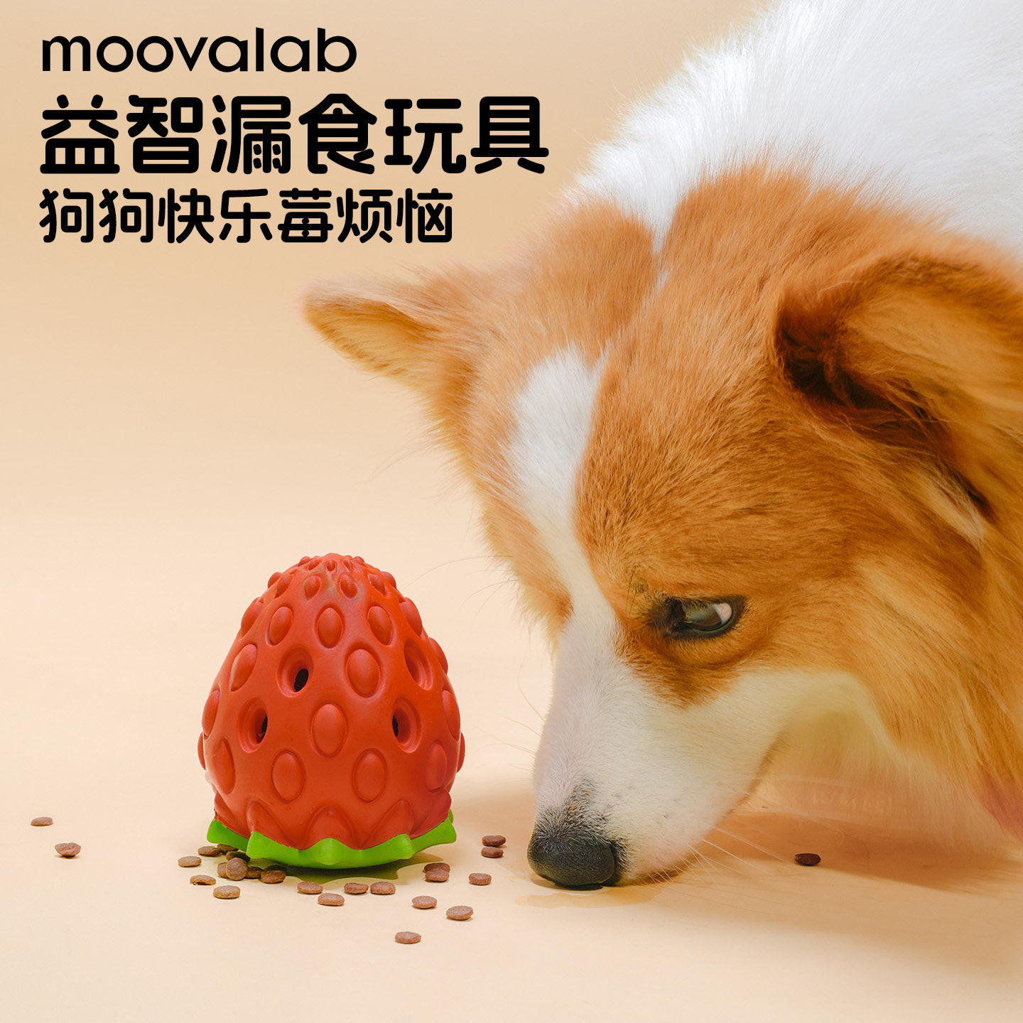moovalab狗狗玩具漏食器