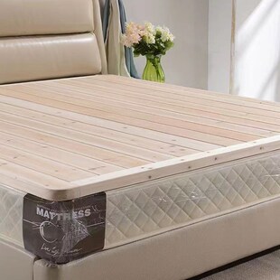 速发C杉木床垫实木硬板1板护腰木板1.8米床.5米定 制折叠双人床架