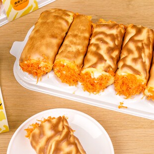 速发虎皮小卷盒子海苔肉松王糕虎皮卷蛋糕卷烘点甜品西焙蛋卷包装