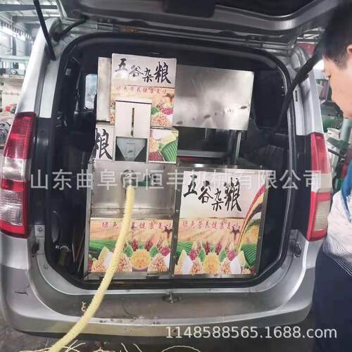 陕西 汽油机带动膨化机 康乐果暗仓麻花机 四缸杂粮膨化机