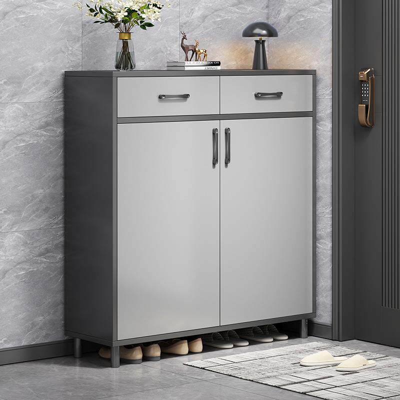 鞋柜家用门口简约现代收纳储物玄关柜经济小入户大容量多功能鞋架拉车套罩