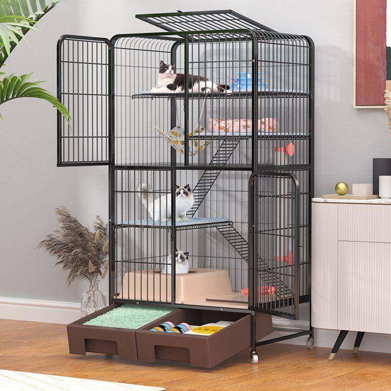 拉车套罩猫笼子超大号家用室内多层猫咪别墅带厕所一体式猫笼抽屉,厨房/烹饪用具,调料置物架,淘宝优惠券,粉丝福利购,淘宝优惠卷