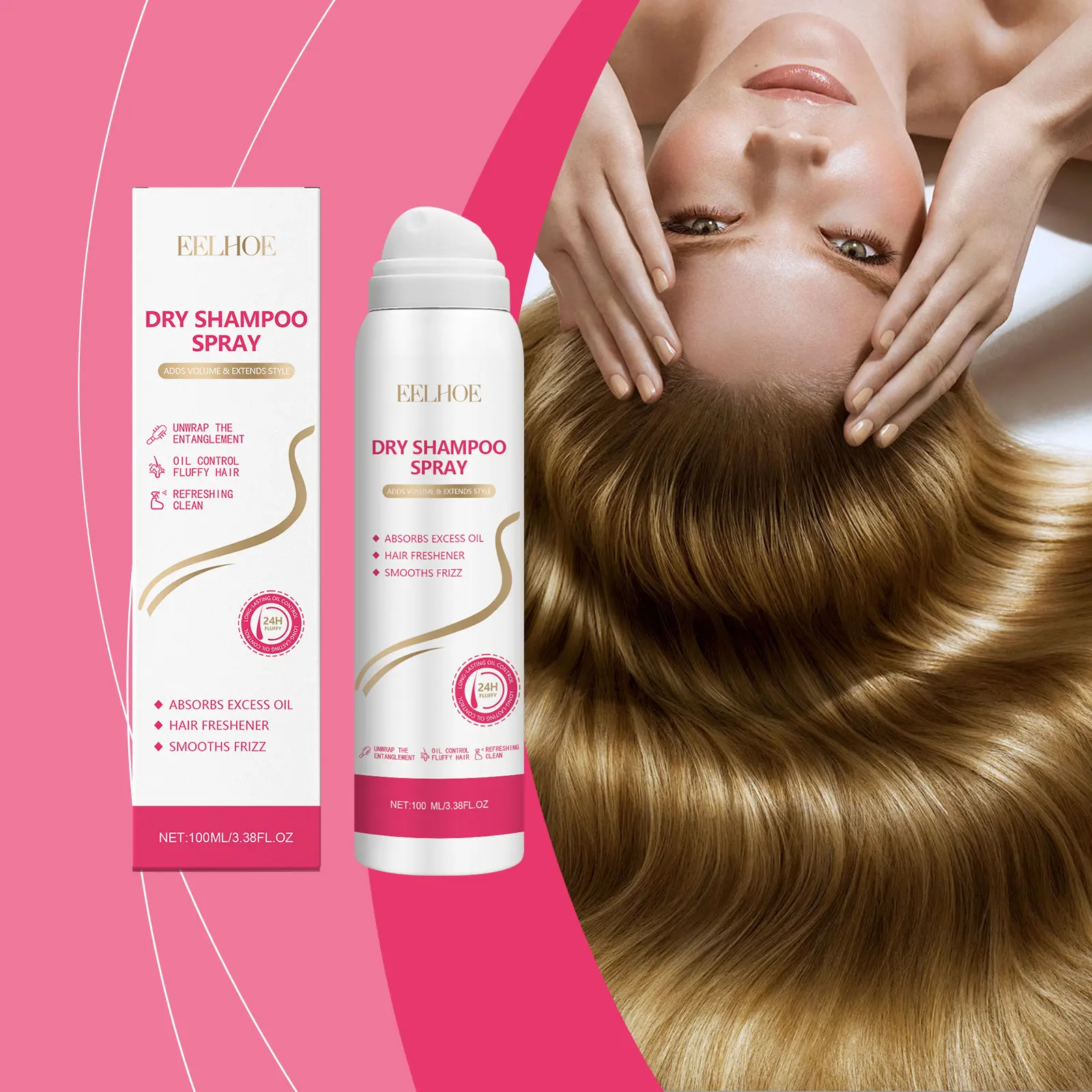 Dry Hair Spray Fluffy Hairspray Refreshing Degreasing Hair L