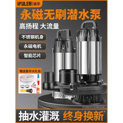 直流潜水泵24V48V60V72伏抽水机家用小型灌溉电动车电瓶专用静音
