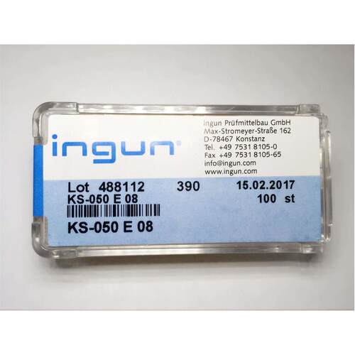 INGUN英钢探针套管/50mil空管针套/KS-050 E08/每包100支包装