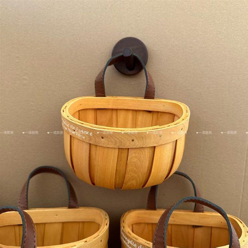 复古竹编收纳篮厨房葱姜蒜收纳筐家用壁挂篮高颜值杂物编织置物筐,包装,五金配件包装,淘宝优惠券,粉丝福利购,淘宝优惠卷