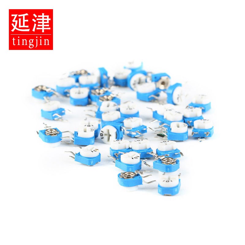 RM063立式蓝白可调电阻101/102/202/502/103/203/104 10K 100R 1M