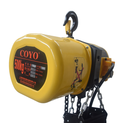 COYO德式环链电动葫芦固定式运行式电动葫芦220V链条提升机