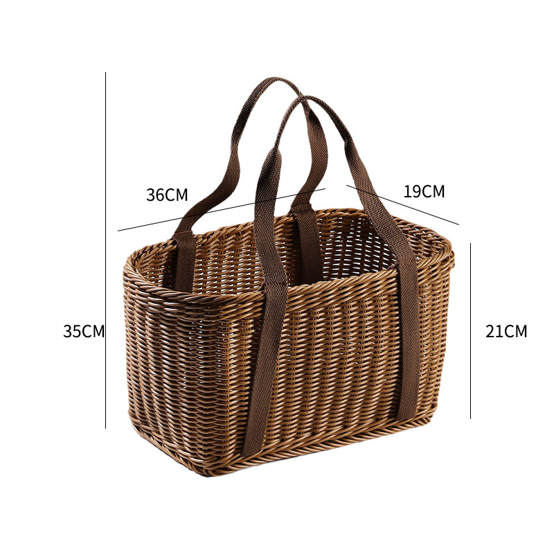 Kens仿藤编织购物篮买菜篓洗澡水果蔬菜收纳筐野餐用品道具花篮子,包装,五金配件包装,淘宝优惠券,粉丝福利购,淘宝优惠卷