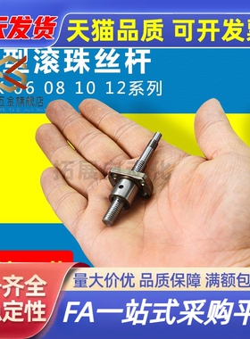 精密研磨微型滚珠丝杆SFKR 0801 0802 1002 SFU1605 2005模组升降