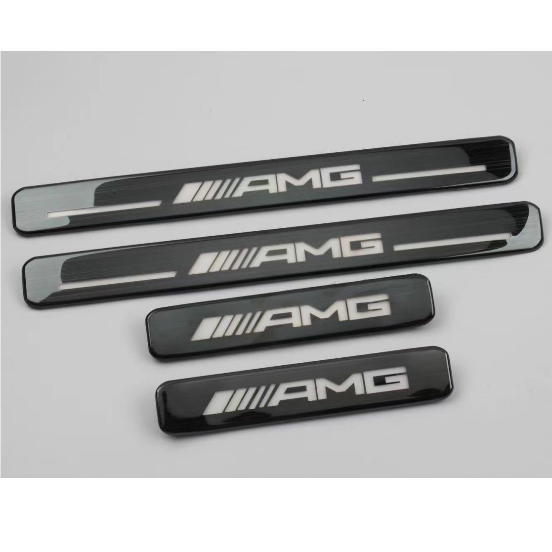 爆款19-23benz奔驰大G级W463W464G63AMG带灯门槛条迎宾踏板doorsi