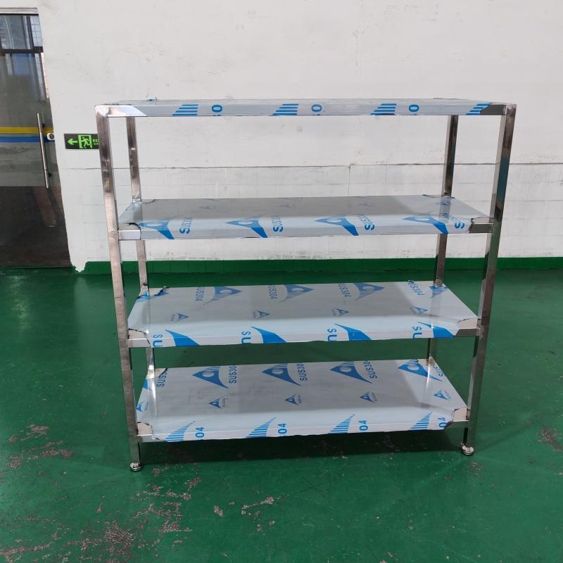 304不锈钢货架厨房置物仓储架无尘室储物平板多层重型收纳层架定