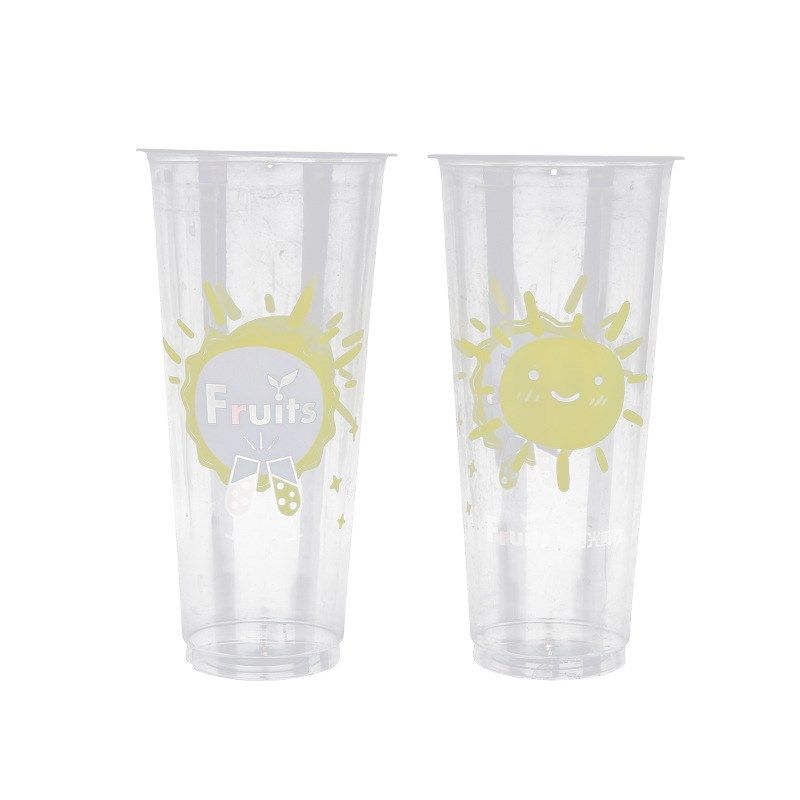 90口径 一次性奶茶杯加厚注塑磨C砂PP塑料杯冷饮果汁饮料饮品杯批,橡塑材料及制品,一次性塑料制品,淘宝优惠券,粉丝福利购,淘宝优惠卷