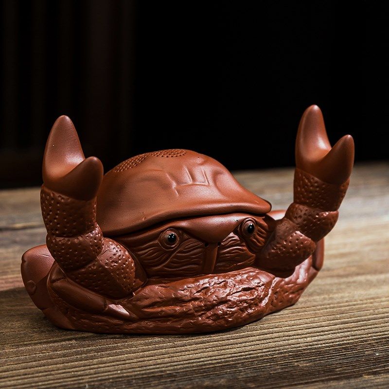 可爱紫砂小螃蟹可养茶宠一体茶漏茶叶过滤器功Q夫茶具配件泡茶神,餐饮具,茶宠摆件,淘宝优惠券,粉丝福利购,淘宝优惠卷