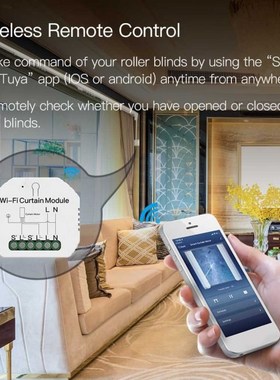 WiFi bRF Roller Blind Shutter Curtain Switch Works Module Re