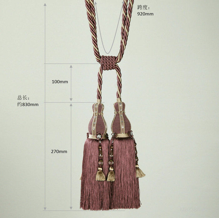 华尔兹双头大穗双头挂球吊球窗帘绑带束带美式法式X现代软装搭配,居家布艺,窗帘绑带,淘宝优惠券,粉丝福利购,淘宝优惠卷