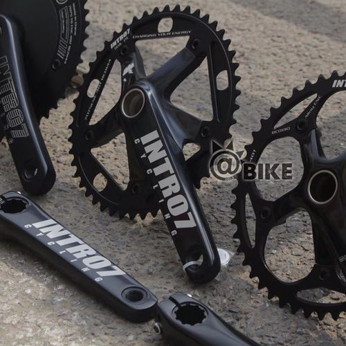 新品 INTRO7 死飞单速场地中空一体牙盘 恶K魔之眼 自行车固齿 48