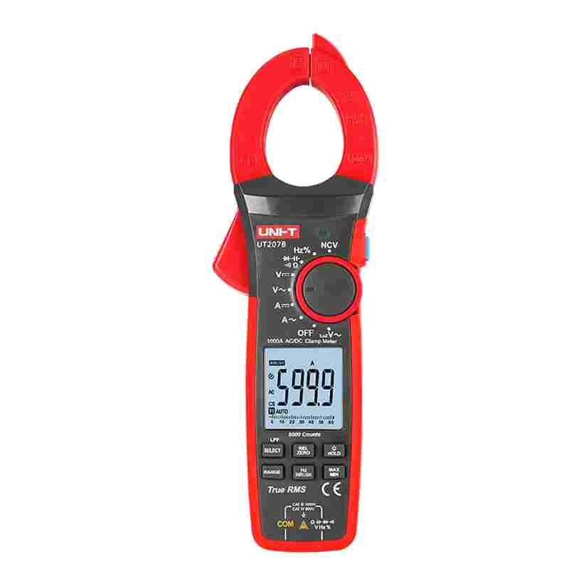 优利德数字钳形表UT206B/208B多功能 数显高精度交直流钳形电流表