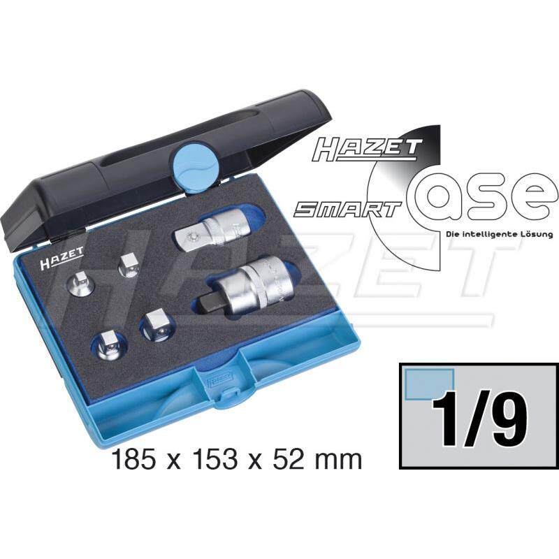 德国哈蔡特 HAZET 转换转接头组套装 958N/6 163-217/6 原装正品