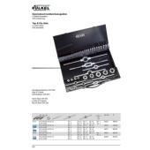 正品 德国沃克VOLKEL丝锥板牙组套49201手用套丝铁盒装 DIN标准原装