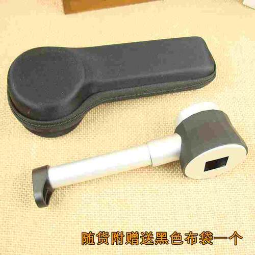 手持带led灯带刻度10倍光学放大镜烟斗放大镜TH8011古玩邮票纸币