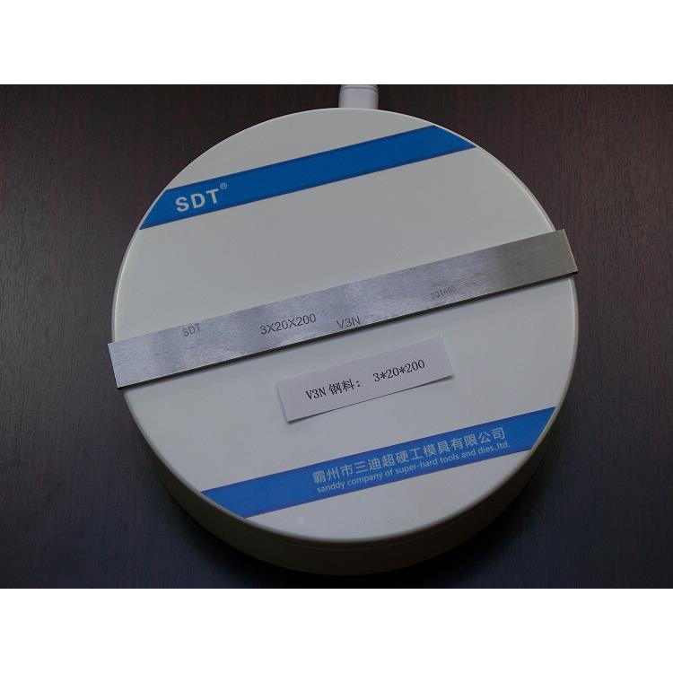 2.3*20*200刀条67HRC超耐磨高硬度特种钢板料v3n高速合金SDT板V3N