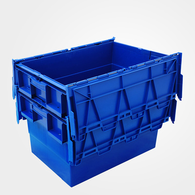 。斜插式物流箱塑加厚料周转箱收纳整理储物箱套叠式箱子带盖配送